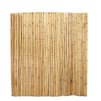 Natural Bamboo Fence Roll 4FT x 6FT , Outside Bamboo Privacy Fencing, Natural Privacy Screen Panels for Garden, Outdoor.