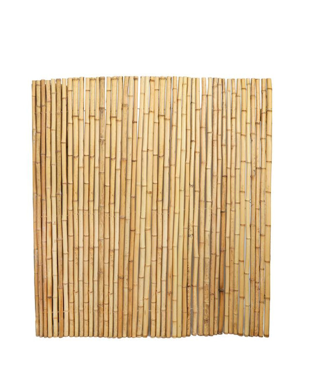 Natural Bamboo Fence Roll 4FT x 6FT , Outside Bamboo Privacy Fencing, Natural Privacy Screen Panels for Garden, Outdoor.