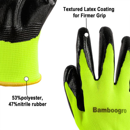 Green PU Coated Seamless Knit Grip,Smooth Grip on Palm & Fingers, Ideal for Light General Duty Work, Gardening, Landscaping, Construction, Mechanic, Warehouse 8 Pairs.