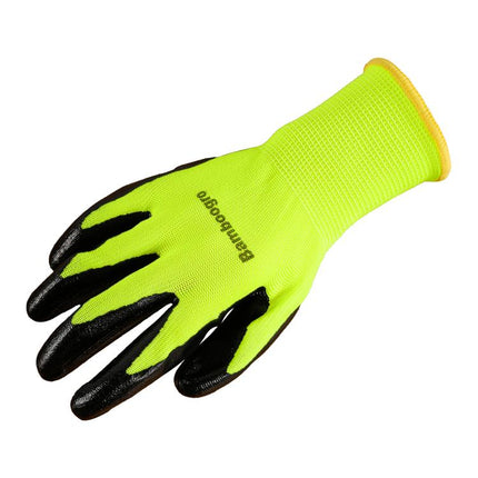 Green PU Coated Seamless Knit Grip,Smooth Grip on Palm & Fingers, Ideal for Light General Duty Work, Gardening, Landscaping, Construction, Mechanic, Warehouse 8 Pairs.