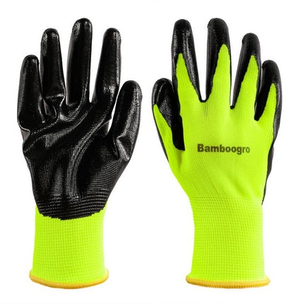 Green PU Coated Seamless Knit Grip,Smooth Grip on Palm & Fingers, Ideal for Light General Duty Work, Gardening, Landscaping, Construction, Mechanic, Warehouse 8 Pairs.