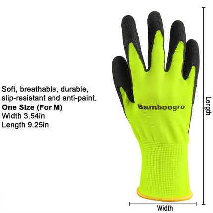 Green NGG Foam Nitrile Coated Seamless Knit Gloves, Micro Matte Anti-Slip Palm, Ideal for General Work, Gardening, Construction, Mechanic, Warehouse 6 Pairs