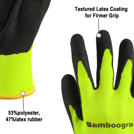 Green NGG Foam Nitrile Coated Seamless Knit Gloves, Micro Matte Anti-Slip Palm, Ideal for General Work, Gardening, Construction, Mechanic, Warehouse 6 Pairs