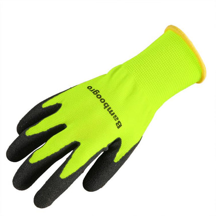 Green NGG Foam Nitrile Coated Seamless Knit Gloves, Micro Matte Anti-Slip Palm, Ideal for General Work, Gardening, Construction, Mechanic, Warehouse 6 Pairs