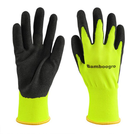 Green NGG Foam Nitrile Coated Seamless Knit Gloves, Micro Matte Anti-Slip Palm, Ideal for General Work, Gardening, Construction, Mechanic, Warehouse 6 Pairs