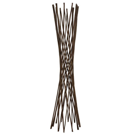 4FT Willow Funnel Trellis, 48 inch H x 13 inch W Natural Willow Plant Support Tower, Expandable Garden Trellis for Climbing Plants, Vines, Peas, Beans, Flowers and Potted Plants