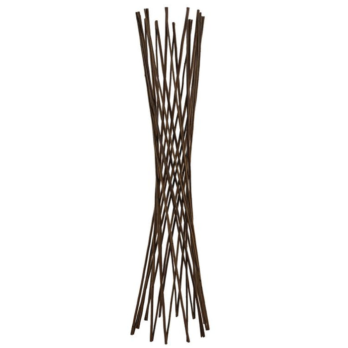 4FT Willow Funnel Trellis, 48 inch H x 13 inch W Natural Willow Plant Support Tower, Expandable Garden Trellis for Climbing Plants, Vines, Peas, Beans, Flowers and Potted Plants
