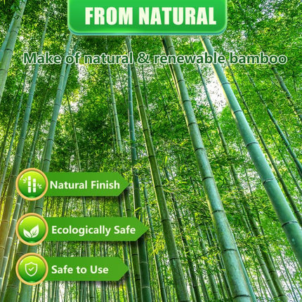 5FT,Diameter 8mm - 10mm Natural Bamboo Plant Stake, Sturdy Bamboo Poles, Durable Plant Bamboo Stake, Garden Climbing Plant Bracket 20pcs.