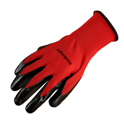 Red PU Coated Seamless Knit Grip,Smooth Grip on Palm & Fingers, Ideal for Light General Duty Work, Gardening, Landscaping, Construction, Mechanic, Warehouse 8 Pairs.