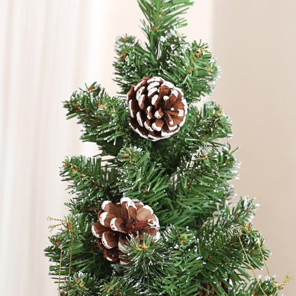 180 cm artificial slim Christmas tree with foldable steel stand, 618 tips, green