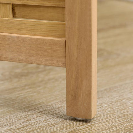 Paravent en bois séparateur de pièce closion de séparation pliable 3 panneaux en bambou 120 x 170 cm naturel clair