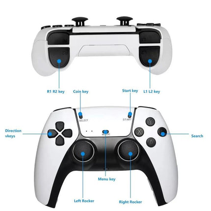 Retro Video Games Console Stick 4K Pro 64GB 2k+ Games Wireless Controllers 2.4G
