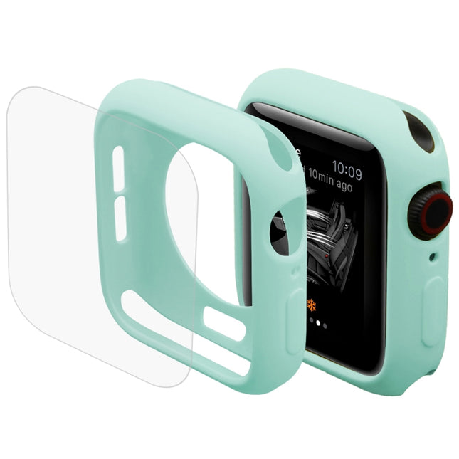 ENKAY Hat-Prince 2 in 1 TPU Semi-clad Protective Shell + 3D Full Screen PET Curved Heat Bending HD Screen Protector for Apple Watch Series 6 / 5 / 4 / SE3 / 2 / 1 40mm, 40mm