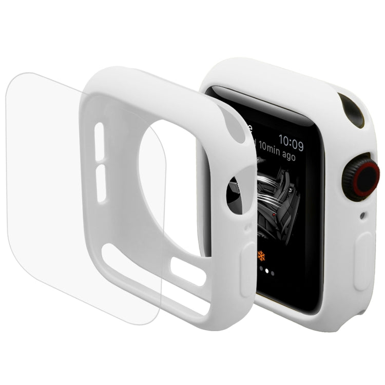 ENKAY Hat-Prince 2 in 1 TPU Semi-clad Protective Shell + 3D Full Screen PET Curved Heat Bending HD Screen Protector for Apple Watch Series 5 & 4 40mm, 40mm