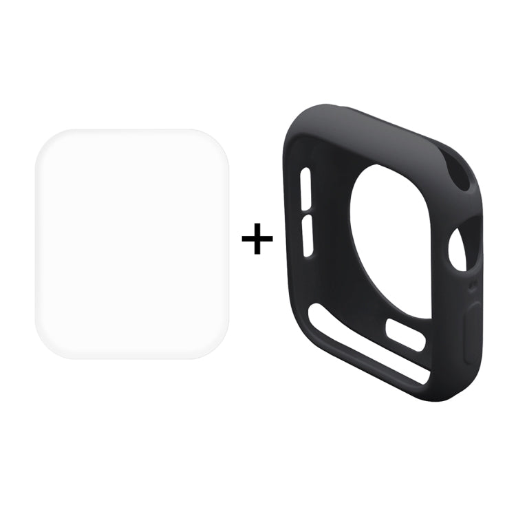 ENKAY Hat-Prince 2 in 1 TPU Semi-clad Protective Shell + 3D Full Screen PET Curved Heat Bending HD Screen Protector for Apple Watch Series 5 & 4 44mm, 44mm
