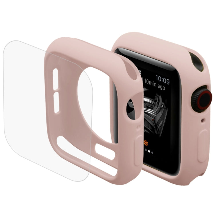 ENKAY Hat-Prince 2 in 1 TPU Semi-clad Protective Shell + 3D Full Screen PET Curved Heat Bending HD Screen Protector for Apple Watch Series 5 & 4 44mm, 44mm
