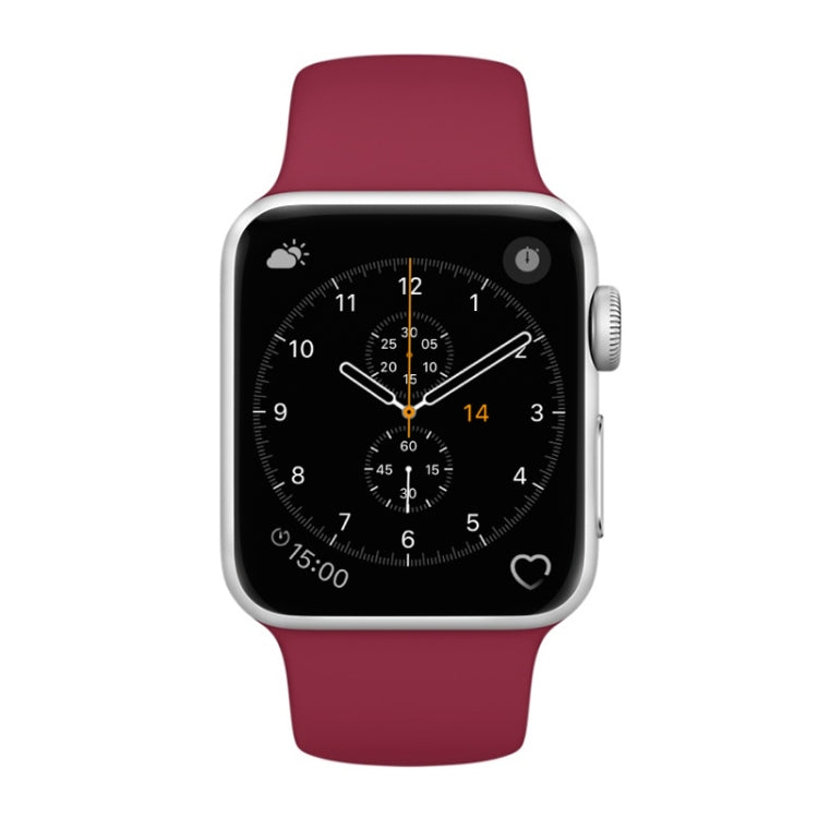For Apple Watch Series 3 & 2 & 1 38mm Fashion Simple Style Silicone Wrist Watch Band