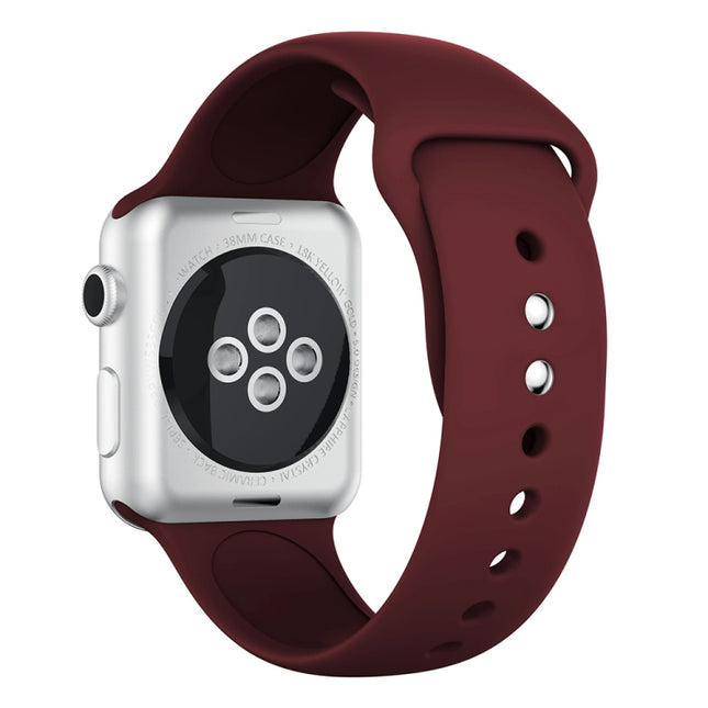 Double Rivets Silicone Watch Band for Apple Watch Series 3 & 2 & 1 38mm, Apple Watch 38mm