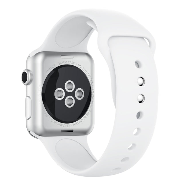 Double Rivets Silicone Watch Band for Apple Watch Series 3 & 2 & 1 38mm, Apple Watch 38mm