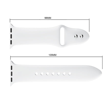 Double Rivets Silicone Watch Band for Apple Watch Series 3 & 2 & 1 38mm, Apple Watch 38mm