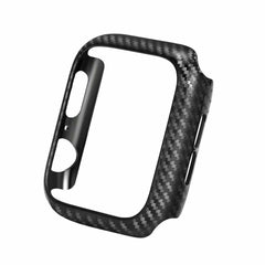 Armband + Rahmen aus echtem Leder und Karbonfaser für Apple Watch Series 4 40 mm, Apple Watch Series 4 40 mm