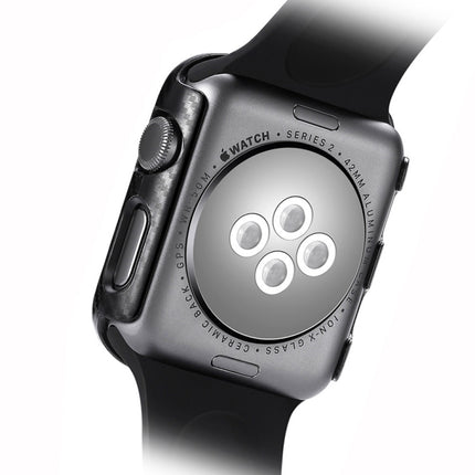 Estuche protector de marco de fibra de carbono para Apple Watch Series 3, 2 y 1 de 42 mm, para Apple Watch Series 3, 2 y 1 de 42 mm
