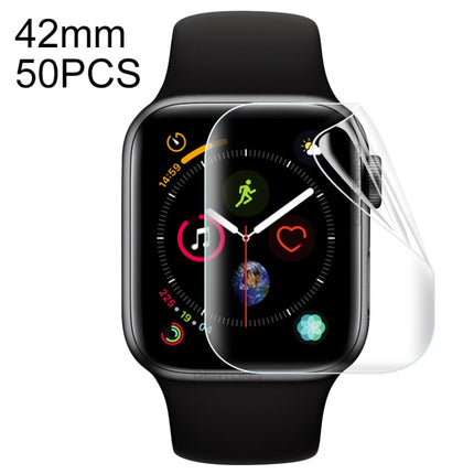 50 PCS For Apple Watch Series 3 / 2 / 1 42mm Soft Hydrogel Film Full Cover Front Protector