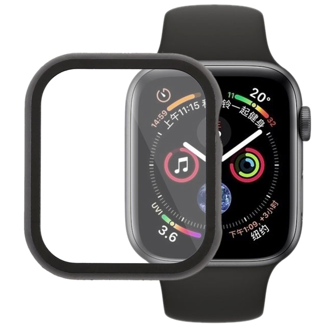 Estuche protector con marco frontal de metal para Apple Watch Series 5 y 4 de 44 mm, Series 5 y 4 de 44 mm