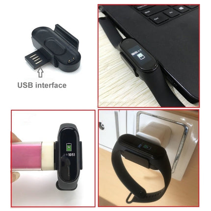 For Xiaomi Mi Band 4 Charger Charging Dock Base Stand Holder with 1m Charging Cable