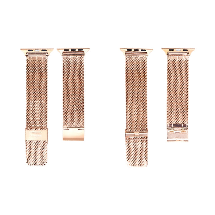 304 Stainless Steel Milanese Watch Band with Connector For Apple Watch Series 10 42mm / 9&8&7 41mm / SE 3&SE 2&6&SE&5&4 40mm / 3&2&1 38mm