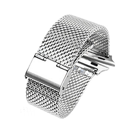 304 Stainless Steel Milanese Watch Band with Connector For Apple Watch Series 10 42mm / 9&8&7 41mm / SE 3&SE 2&6&SE&5&4 40mm / 3&2&1 38mm