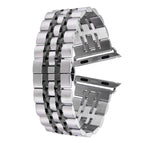 20 mm para mujer / Plata+Negro