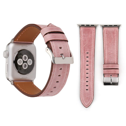 For Apple Watch Series 10 42mm / 9&8&7 41mm / SE 3&SE 2&6&SE&5&4 40mm / 3&2&1 38mm Fresh Style Genuine Leather Watch Band
