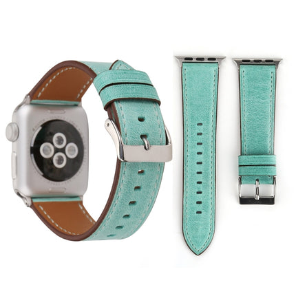 For Apple Watch Series 10 42mm / 9&8&7 41mm / SE 3&SE 2&6&SE&5&4 40mm / 3&2&1 38mm Fresh Style Genuine Leather Watch Band