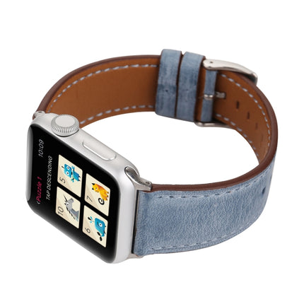 For Apple Watch Series 10 42mm / 9&8&7 41mm / SE 3&SE 2&6&SE&5&4 40mm / 3&2&1 38mm Fresh Style Genuine Leather Watch Band