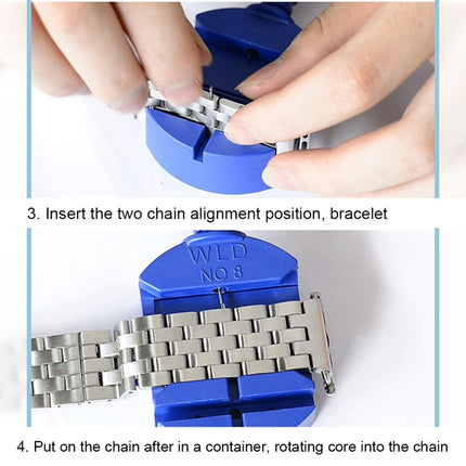 22mm Men Hidden Butterfly Buckle 7 Beads Stainless Steel Watch Band For Apple Watch 38mm