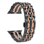 22mm Men / Black+Rose gold