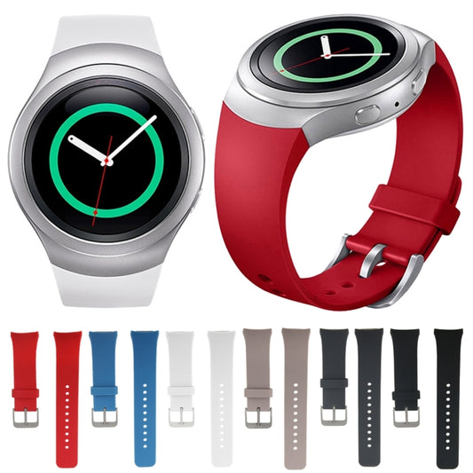 For Samsung Gear S2 Sport / Gear S2 Watch Solid Color Silicone Watchband