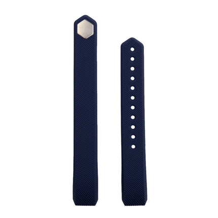 For Fitbit Alta Watch Oblique Texture Silicone Watchband, Large Size, Length: about 22cm