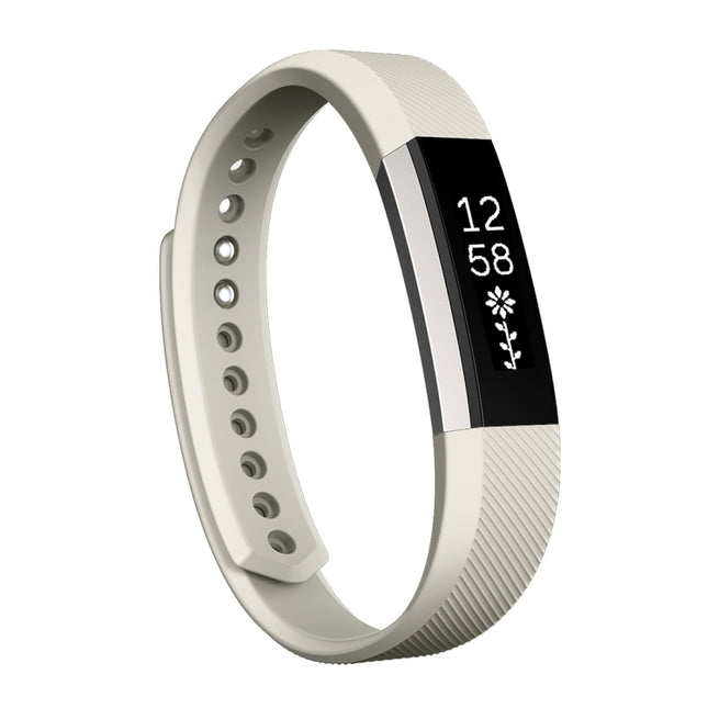 Correa de silicona con textura oblicua para reloj Fitbit Alta, tamaño grande, longitud: aproximadamente 22 cm