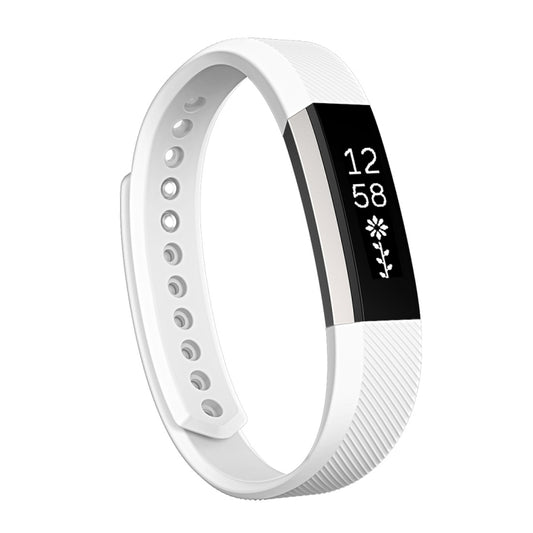 For Fitbit Alta Watch Oblique Texture Silicone Watchband, Large Size, Length: about 22cm