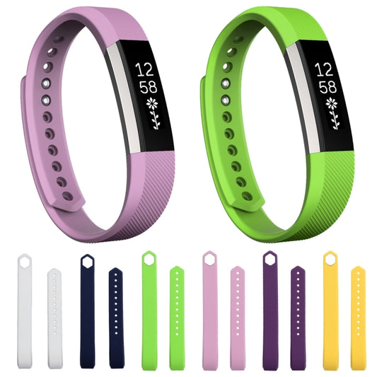 For Fitbit Alta Watch Oblique Texture Silicone Watchband, Large Size, Length: about 22cm