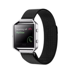 Für Fitbit Blaze Uhr Schleife Magnetverschluss Verschluss Edelstahl Armband