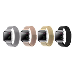 Für Fitbit Blaze Uhr Schleife Magnetverschluss Verschluss Edelstahl Armband