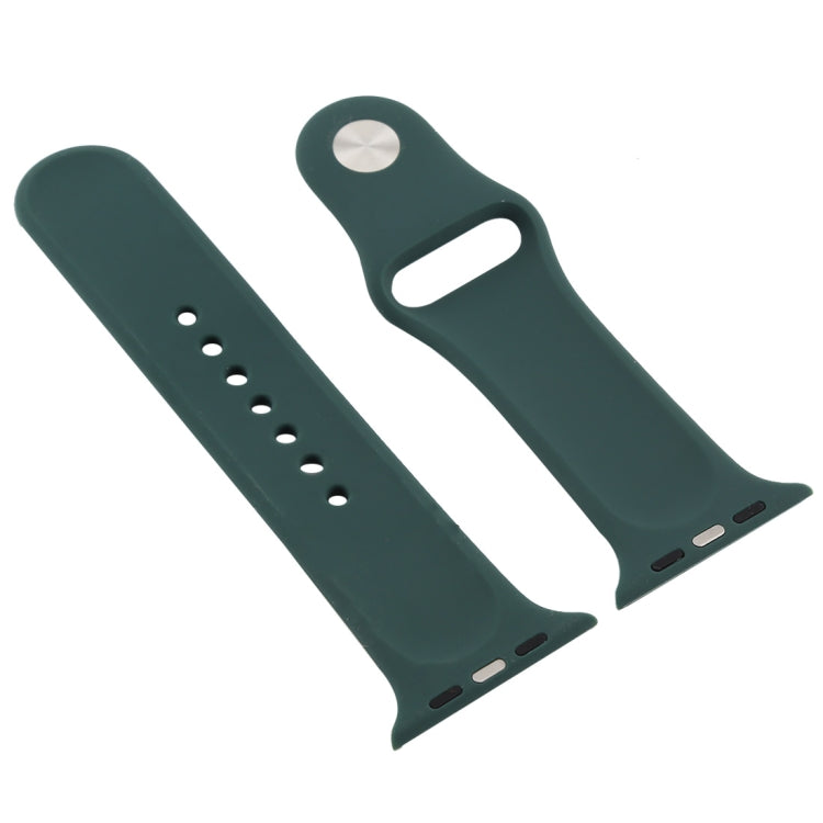 For Apple Watch Series 7 41mm / 6 & SE & 5 & 4 40mm / 3 & 2 & 1 38mm Silicone Watch Band