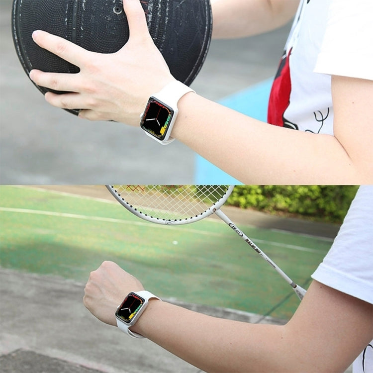 For Apple Watch Series 7 41mm / 6 & SE & 5 & 4 40mm / 3 & 2 & 1 38mm Silicone Watch Band