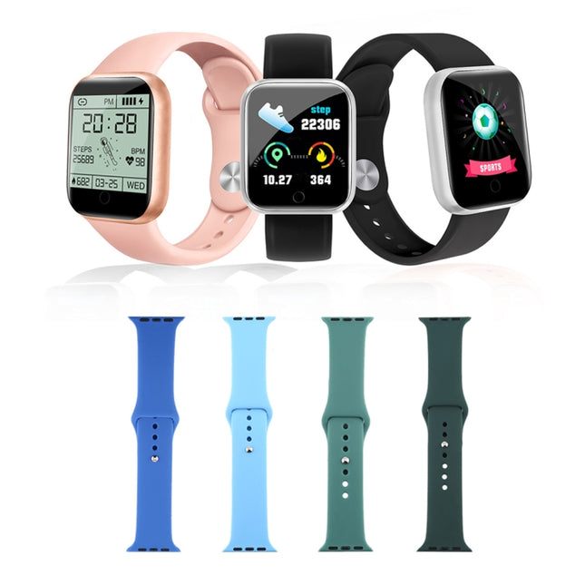 For Apple Watch Ultra 49mm&Watch Ultra 2 49mm / Series 10 46mm / 9&8&7 45mm / SE 3&SE 2&6&SE&5&4 44mm / 3&2&1 42mm Silicone Watch Band