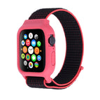 For Apple Watch Ultra 49mm / Series 8&7 45mm / SE 2&6&SE&5&4 44mm / 3&2&1 42mm / Black Red