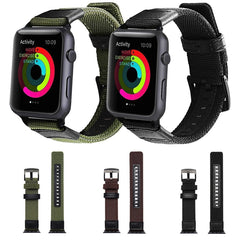 Uhrenarmband aus Nylon im Jeep-Stil mit Edelstahlschnalle für Apple Watch Series 3 &amp; 2 &amp; 1 42 mm, 42 mm