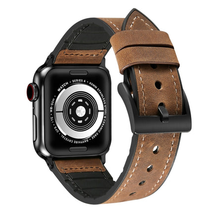 Crazy Horse Texture TPU Watch Band for Apple Watch Series 3 & 2 & 1 42mm